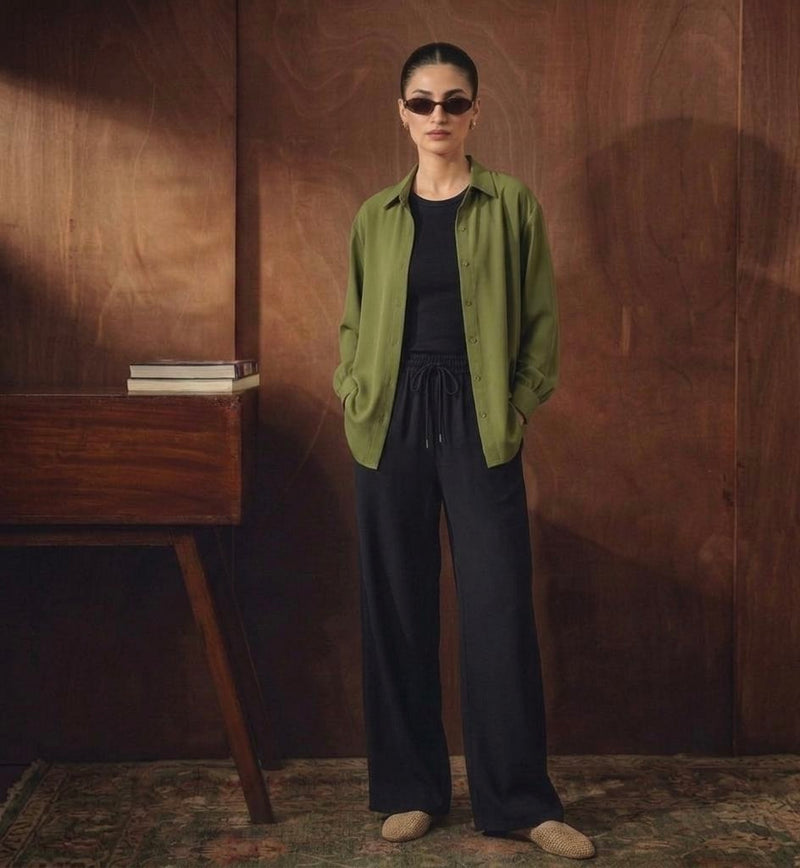 BUTTON DOWN SHIRT WITH  INNER & FLAPPER TROUSER